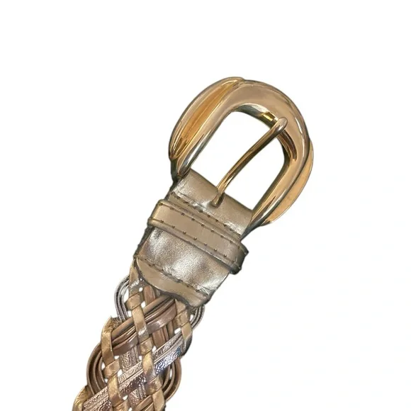 Vintage Gold and Silver Belt- Braided